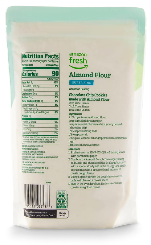 Amazon Fresh, Almond Flour, Gluten Free, 16 Oz