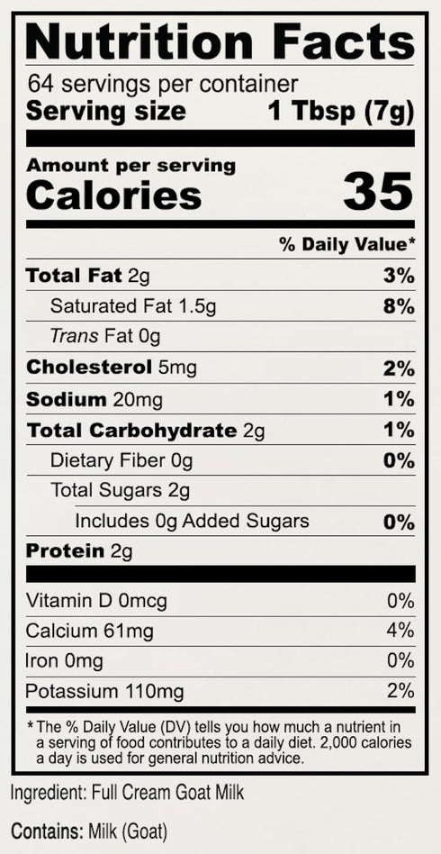 1 lb, (Pack 2) Anthony's Premium Goat Milk Powder, Gluten Free, Non GMO, No Additives