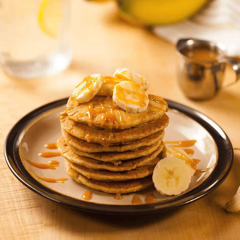 20 oz. New Hope Mills Banana Caramel or Birthday Cake Pancake Mix- Two Bags (Banana Caramel)