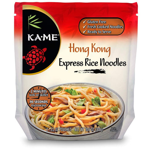 Ka-Me Gluten Free Rice Noodles - Hong Kong Express Noodles Ready To