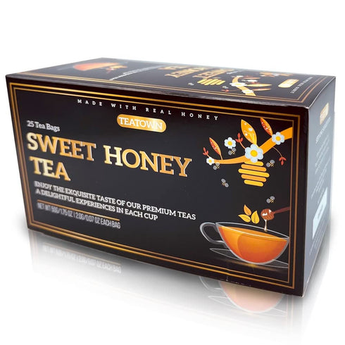 Elephant Park 25 Premium Sweet Honey Black Tea Individually Wrapped Bags Triple Infused with Real Honey Robust