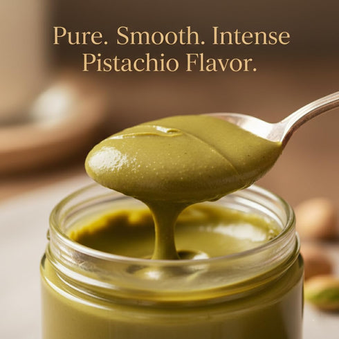 100% 6.7 oz (190g) Alma Gourmet Pistachio Butter Pure Pistachio Paste, Unsweetened Pistachio Cream Spread, Single