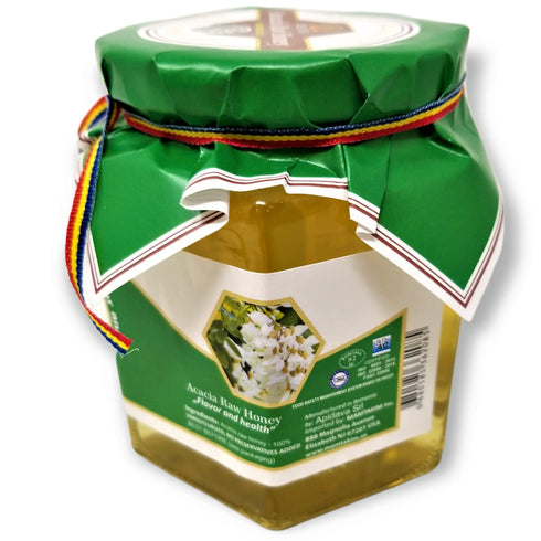 Belevini 500g/17.63 Oz (Pack 1) Acacia Honey Raw Natural Bee Honey from Romania, Unpasteurized, No Preservatives Added