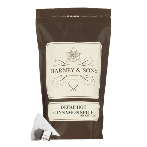 Harney & Sons Decaffeinated Hot Cinnamon - Ceylon Black Tea with Three