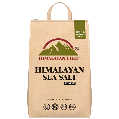 Himalayan Chef Sea Salt, Coarse Grain, 320 Ounces Resealable Bag, Pure &