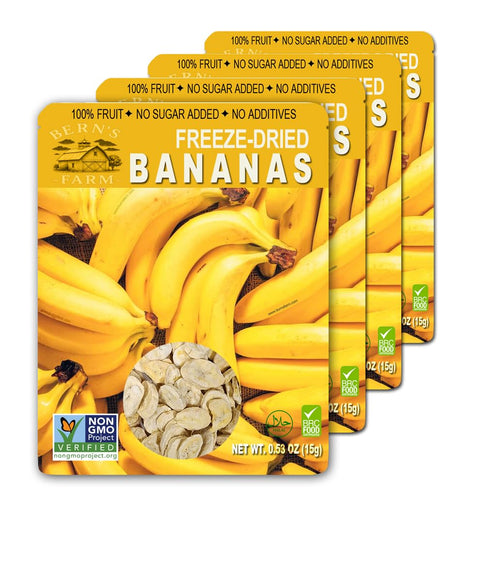 Freeze-Dried Banana Chips Healthy, Gluten-Free, No Sugar Added, Crispy & Delicious Fruit