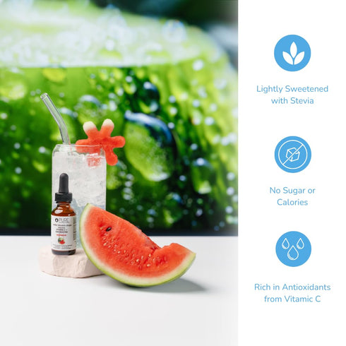 Pure Inventions Watermelon Water Infusion Drops, 30 Servings, Antioxidants, Vitamin C, Electrolytes, Sugar Free, No