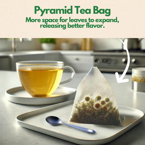 Tozzy Organic Chamomile Tea - 100 Bags | Pure Plant-Based Ingredients | Eco-Conscious Packaging