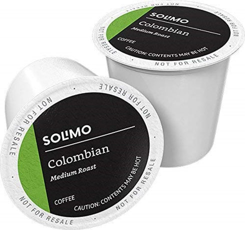 Amazon Brand - Solimo Medium Roast Coffee Pods, Colombian, Compatible with Keurig 2.0 K-Cup Brewers, 100