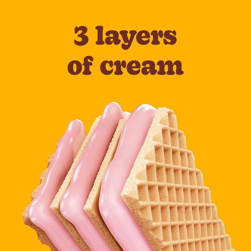 Bauducco Strawberry Wafers, Crispy Wafer Cookies with 3 Layers of Strawberry Flavored Cream, 9.0 oz (Pack of 1)