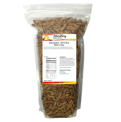 Sesame Sticks Narrow 2.5 Lbs Delicious & Fresh " Made in the
