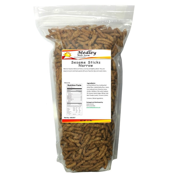 Sesame Sticks Narrow 2.5 Lbs Delicious & Fresh " Made in the