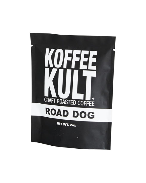 2oz) Koffee Kult Road Dog Whole Bean Coffee - Premium Arabica Coffee Beans for Caffeine Enjoyers Seeking Bold, Rich