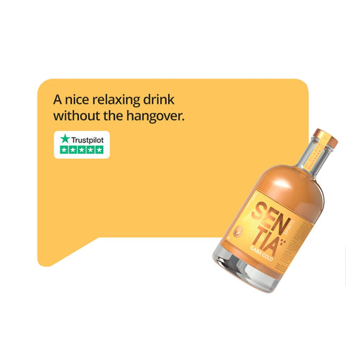 20 16.9 oz (500ml), Sentia Spirits Gaba Gold, Botanical Alcohol Free, Drink , Award Winning, Vegan, Gluten Free and GM