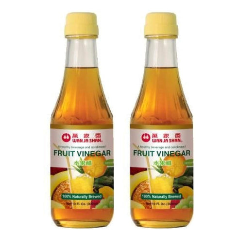 Wan Ja Shan Fruit Vinegar 10oz Pack of 2 . All Natural- Low Sodium, Fat