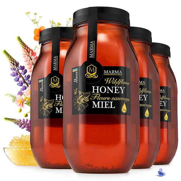 HONIGMA Marma Wildflower Honey | Authentic Raw Honey from Ukraine | 100%