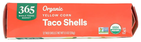 365 5.5 by Whole Foods Market, Organic Yellow Taco Shells, Ounce