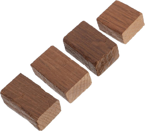 4pcs SOLUSTRE Red Wine Oak Chips Toast for Home Brewing Flavor and Random Shapes for Wine Making
