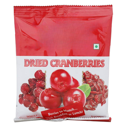 Generic 100% 200g Dried Cranberry Whole Slices, Ready to Eat Snack | Clean with No Added Preservatives | No Added