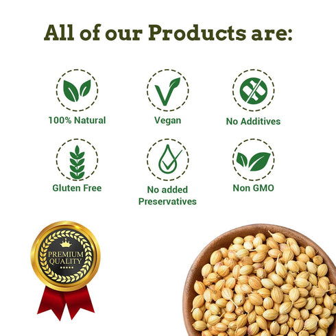 Spice Magic Whole Spices Collection, 100% Natural & Non-GMO, 7 Oz (200 g) Coriander Seeds