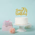 Gold Glitter Happy 70th Birthday Cake Topper, Cheers to 70 Years, Hello 70, 70 & Fabulous Party Decoration