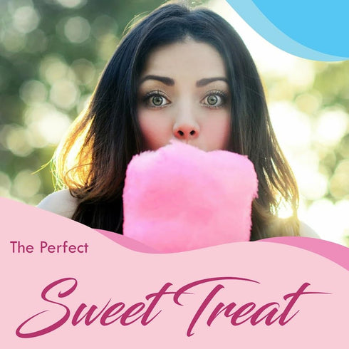 Under the Sun Products Package Grape)-8.5oz 50 Cotton Candy Floss Sugar of ct-(Pink Vanilla, Blue Raspberry & Each