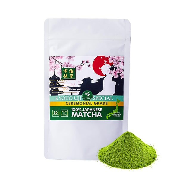 Nagomi Matcha Organic Superior Ceremonial Grade Matcha Green Tea Powder - 100%