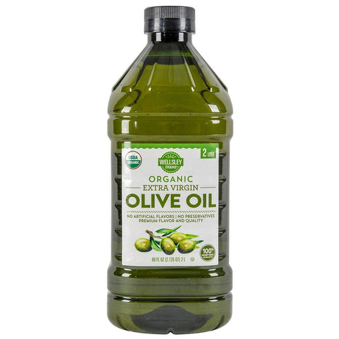 Wellsley Farms Organic Extra Virgin Olive Oil, (68 FL Oz. 2L)