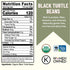 Fiber,1 lb (Pack 1) Mountain High Organics, Certified USDA Organic Dry Black Beans, Non-GMO, Vegan, Whole Dried Black