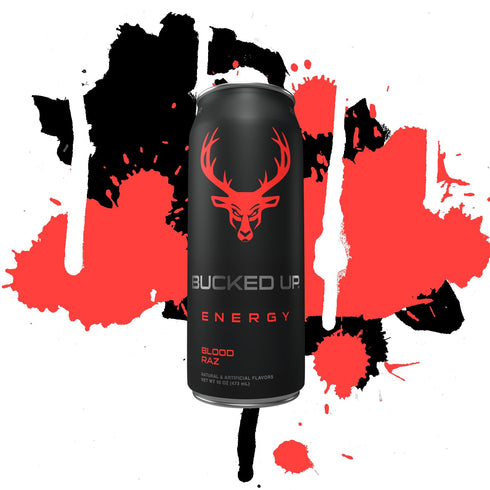 300mg (12 Bucked Up Energy Drink (Blood Raz) CT)