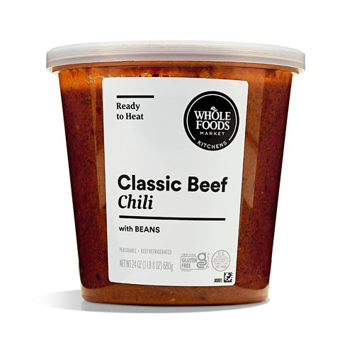 Whole Foods Market Kitchens Classic Beef Chili, 24 OZ