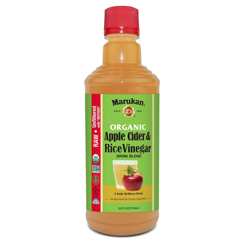 Marukan Organic Apple Cider Vinegar & Rice Vinegar Drink Blend, Raw &