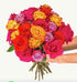 Dozen 25 BloomsyBox MultiColored Real Roses Bouquet - Two Rainbow Roses, Long Stems, Long Lasting & Hand-Tied Flower