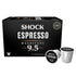Shock Coffee Espresso 9.5 Single Serve Cups | Extra High Caffeine Strong