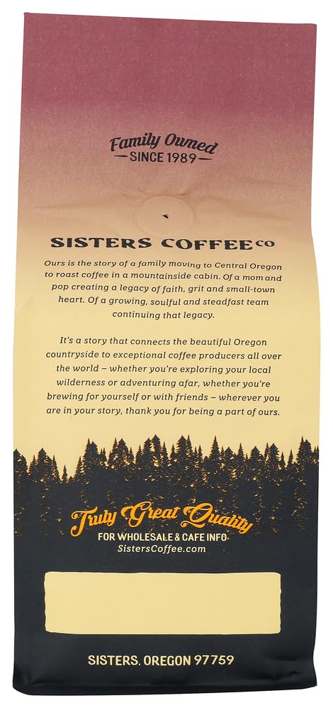 Sisters Coffee Company 100% 12 Sisters Blend - Medium Roast Whole Bean - Arabica - Ounce Bag, Flavor Notes of Brown