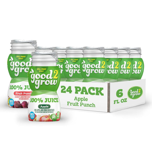 good2grow 100% Apple Juice & Fruit Punch Flavored Juice for Kids- Juice