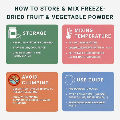 2.47 oz (70g) BANANA POWDER VIETFARMFOOD: Pure freeze-dried fruit powder, made from real fruit with no added sugar