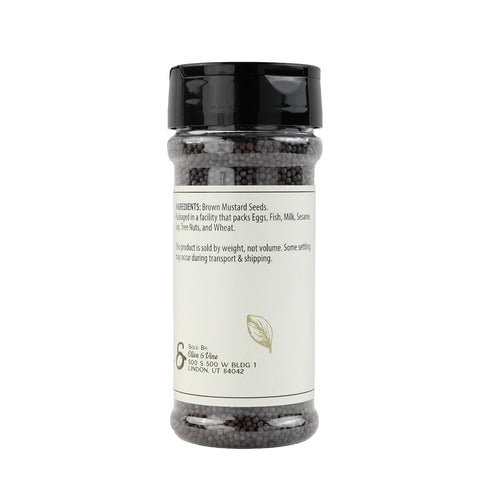 (5.12 Olive & Vine Brown Mustard Seeds, Bold Flavor, For Pickling & Cooking, Rich Tradition, Authentic Taste