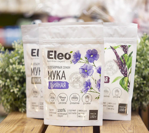 150g 5.29oz Eleo Siberian All Natural Gluten Free Flaxseed Flour /