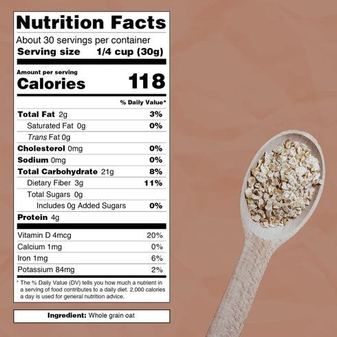2 LB Oat Flour | Rich in Dietary Fiber | Helps with Cholesterol Lowering and Heart Health | Certified Kosher | Just