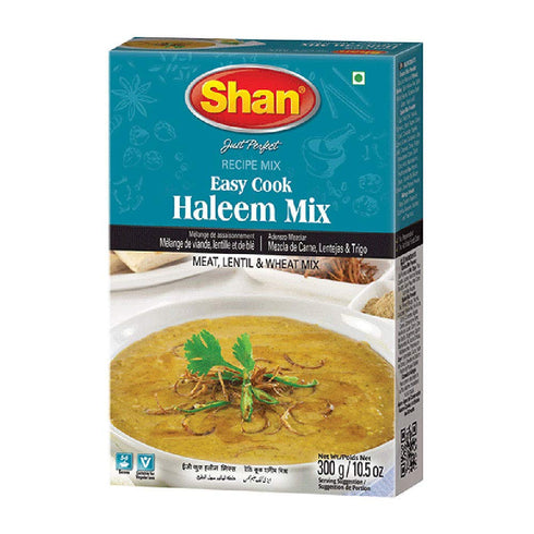Shan Easy Cook Haleem Recipe Mix 10.5 oz (300g) - Spice Powder for Traditional Meat, Lentil and Wheat Curry