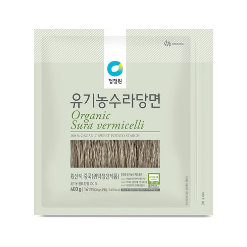 Chung Jung One Organic Sura vermicelli Sweet Potato Glass Noodle 14.10 oz(Pack