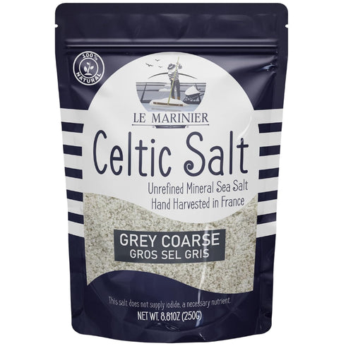 Le Marinier Celtic Salt Organic Grey Coarse, 0.6lb 8.81oz. 100% Natural and