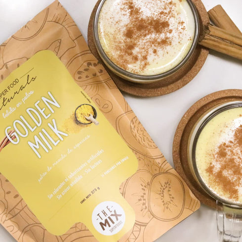 15 (300g) Golden Milk Latte Powder No Sugar Added Turmeric Drink Mix, Dairy Free, Servings THE MIX SUPERFOODS