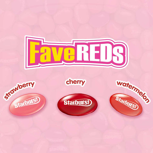 Starburst 14oz, 12/CS Red Fruit-Flavored Jelly Beans Easter Candy, Jellybeans for Easter Basket Stuffers, Eggs