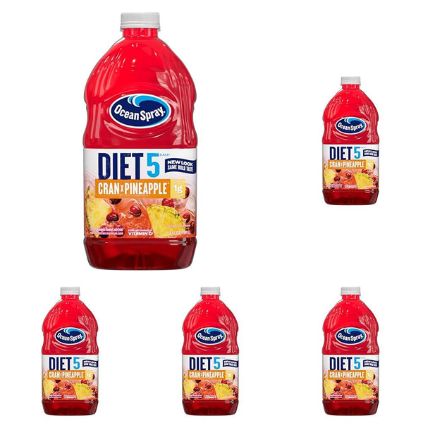 Ocean Spray Diet Cran-Pineapple Cranberry Pineapple Juice Drink, 64 Fl Oz Bottle