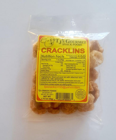 TJ's Gourmet Pack (5 Sample of Pork Rinds & Cracklins Bags)