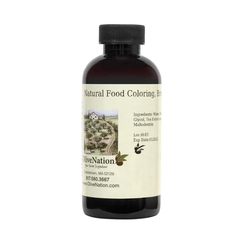 Frozen OliveNation Natural Brown Food Color, Water Soluble Liquid Coloring from Tea Extract for Icing, Frosting