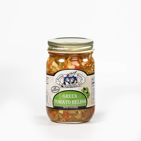 Troyer Cheese Inc 2 Pack 15 Green Tomato Relish, ounce Jars