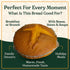 JO BAKES 1 lb 6 oz (624 Southern Cornbread Loaf Sweet Rich Buttery Flavor Homemade Style Freshly Baked Whole Perfect